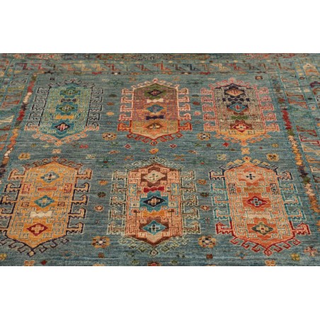 Tappeto Tribal Pakistan bianco 150x208