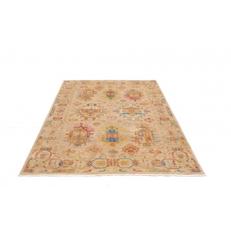 Tappeto Tribal Pakistan marrone azzurro 150x194