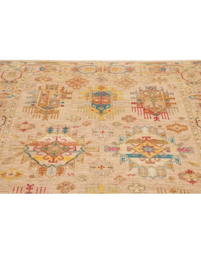 Tappeto Tribal Pakistan marrone azzurro 150x194