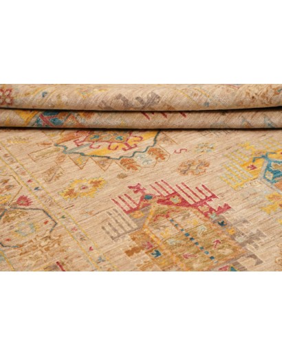 Tappeto Tribal Pakistan marrone azzurro 150x194