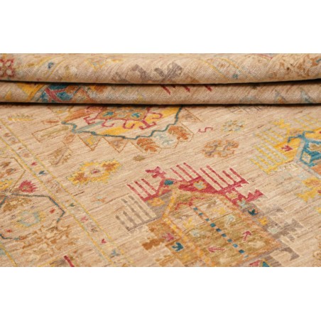 Tappeto Tribal Pakistan marrone azzurro 150x194