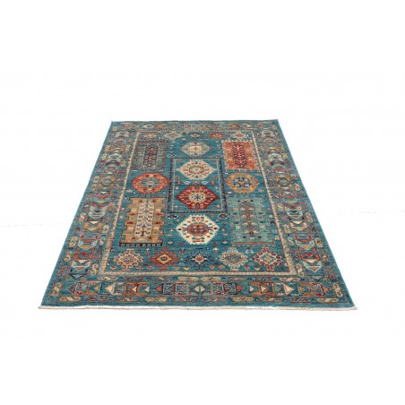 Tappeto Tribal Pakistan azzurro marrone 122x166
