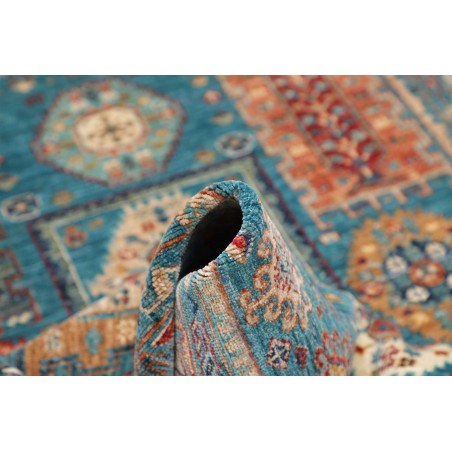 Tappeto Tribal Pakistan azzurro marrone 122x166