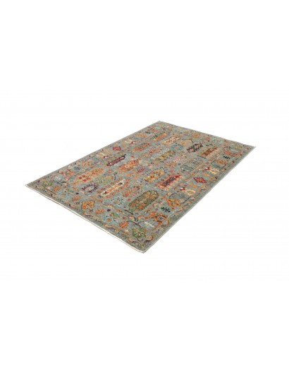 Tappeto Tribal Pakistan bianco 123x187