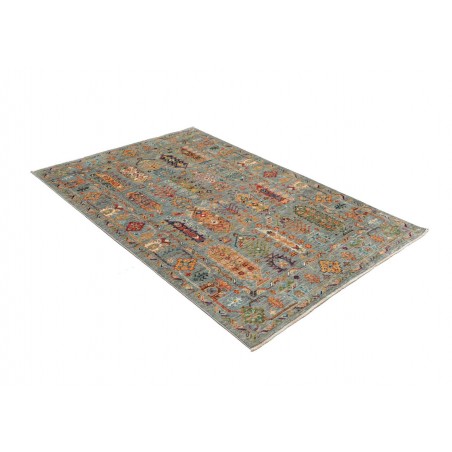 Tappeto Tribal Pakistan bianco 123x187