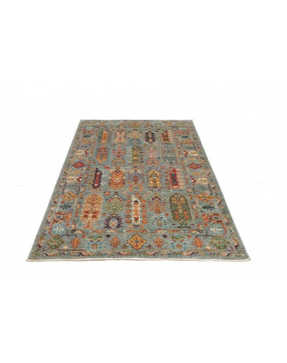Tappeto Tribal Pakistan bianco 123x187