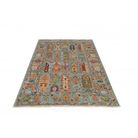 Tappeto Tribal Pakistan bianco 123x187