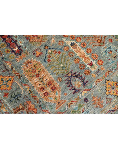 Tappeto Tribal Pakistan bianco 123x187