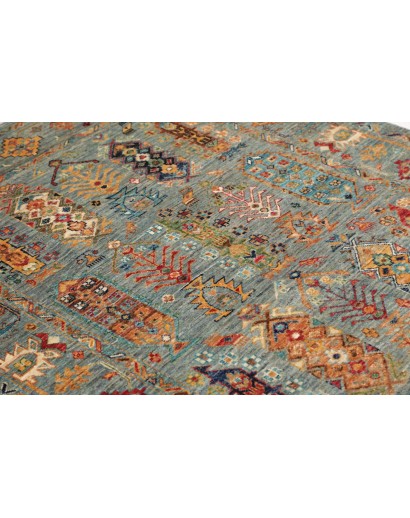 Tappeto Tribal Pakistan bianco 123x187