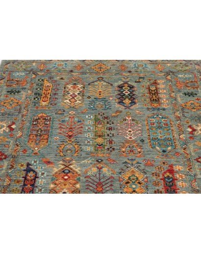 Tappeto Tribal Pakistan bianco 123x187