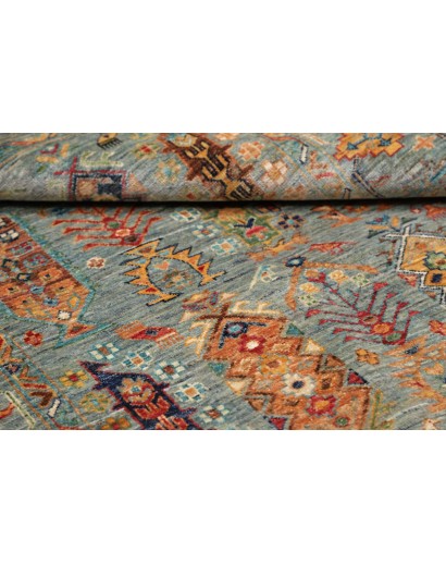 Tappeto Tribal Pakistan bianco 123x187