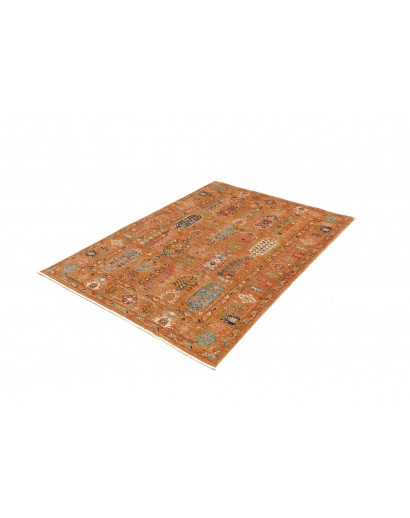 Tappeto Tribal Pakistan arancione 126x178