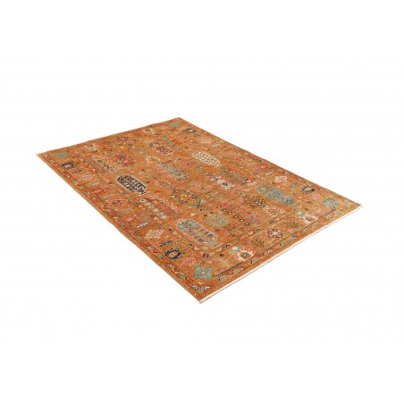 Tappeto Tribal Pakistan arancione 126x178