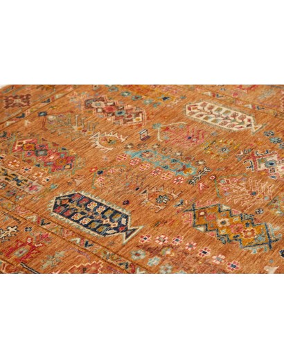 Tappeto Tribal Pakistan arancione 126x178
