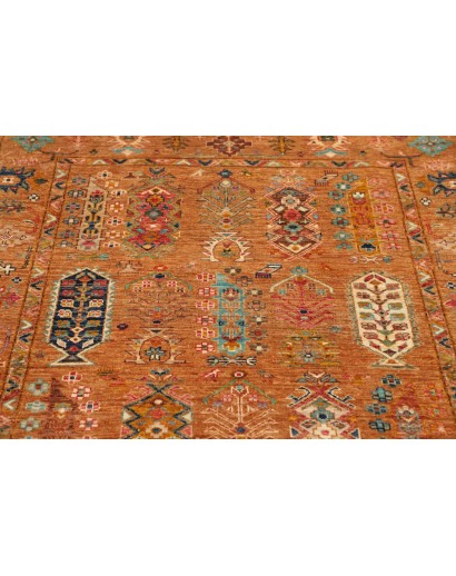 Tappeto Tribal Pakistan arancione 126x178