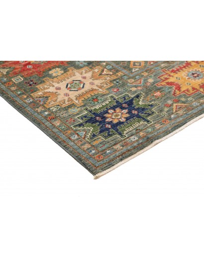Tappeto Tribal Pakistan bianco marrone 148x197