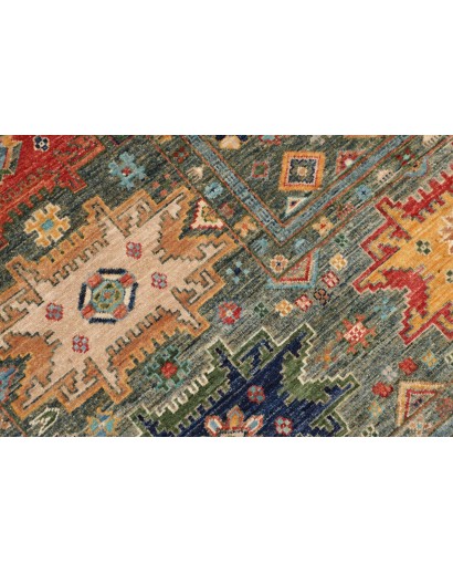 Tappeto Tribal Pakistan bianco marrone 148x197