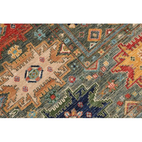 Tappeto Tribal Pakistan bianco marrone 148x197