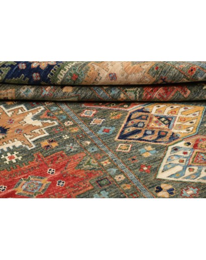 Tappeto Tribal Pakistan bianco marrone 148x197