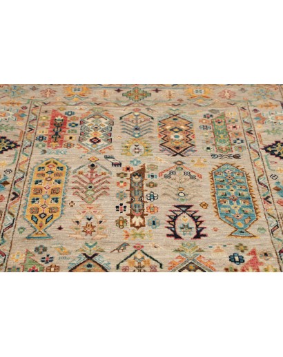 Tappeto Tribal Pakistan marrone beige 120x193