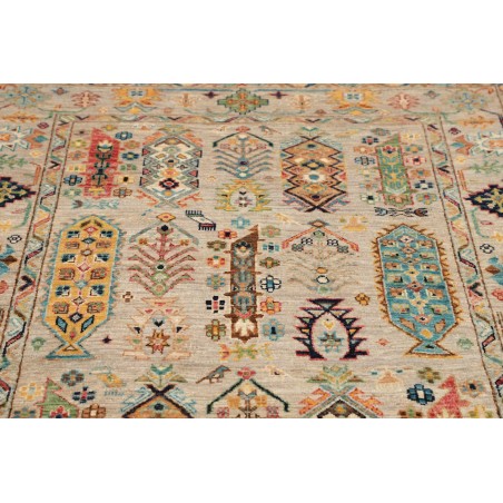 Tappeto Tribal Pakistan marrone beige 120x193