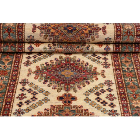 Tappeto Kazak Fine Pakistan arancione grigio 79x404
