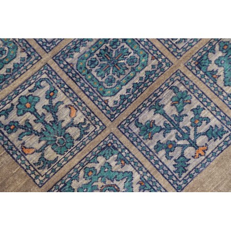 Tappeto Bakhteari Pakistan bianco grigio 77x237
