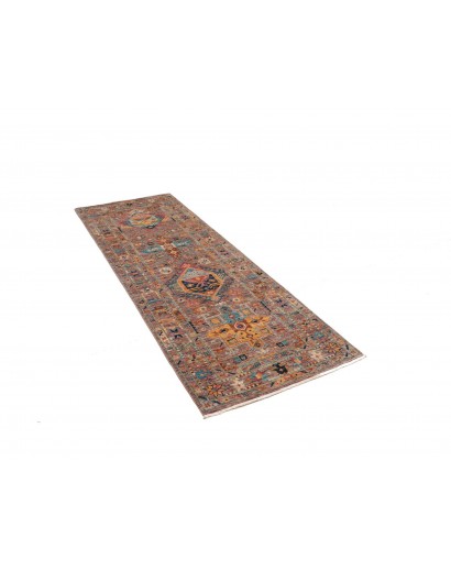 Tappeto Tribal Pakistan marrone grigio 78x205