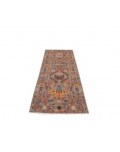 Tappeto Tribal Pakistan marrone grigio 78x205