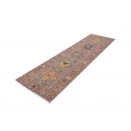 Tappeto Tribal Pakistan marrone grigio 77x259