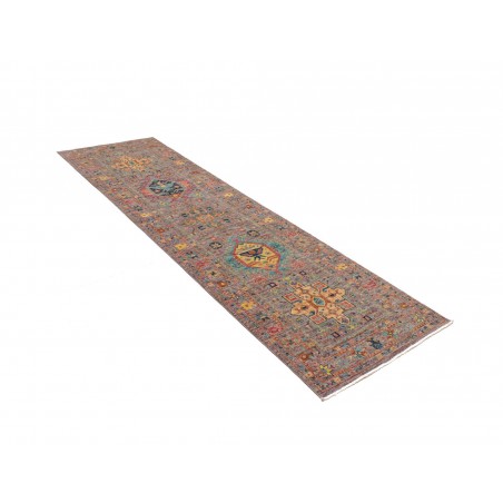 Tappeto Tribal Pakistan marrone grigio 77x259