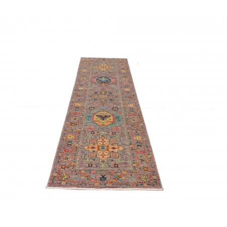 Tappeto Tribal Pakistan marrone grigio 77x259