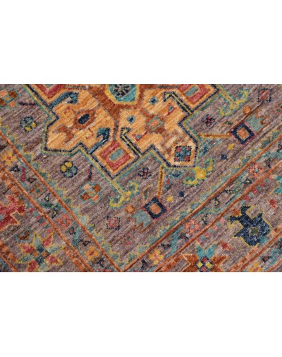Tappeto Tribal Pakistan marrone grigio 77x259