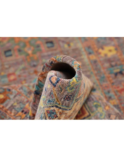 Tappeto Tribal Pakistan marrone grigio 77x259