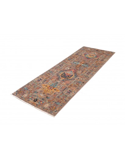 Tappeto Tribal Pakistan marrone grigio 75x204