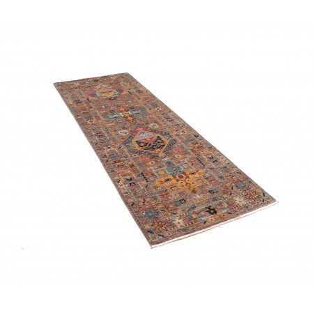 Tappeto Tribal Pakistan marrone grigio 75x204