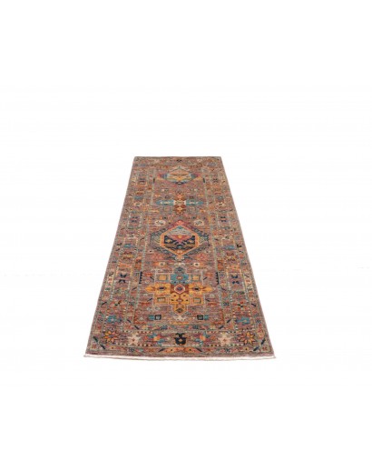 Tappeto Tribal Pakistan marrone grigio 75x204