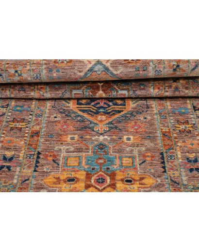 Tappeto Tribal Pakistan marrone grigio 75x204