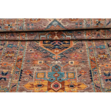 Tappeto Tribal Pakistan marrone grigio 75x204