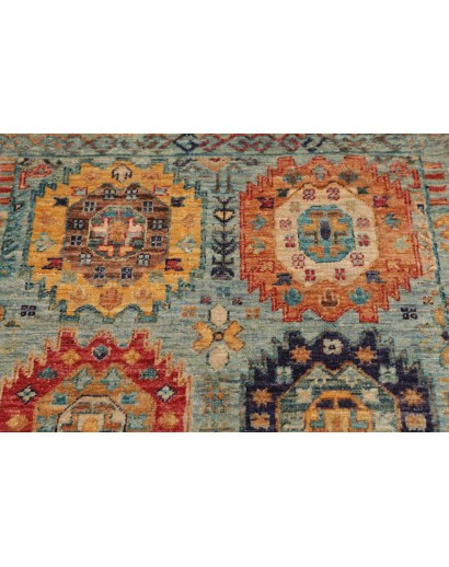 Tappeto Tribal Pakistan marrone grigio 82x273
