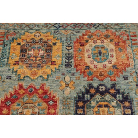 Tappeto Tribal Pakistan marrone grigio 82x273