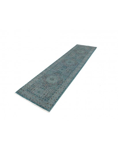Tappeto Mamlouk Pakistan grigio azzurro 80x293