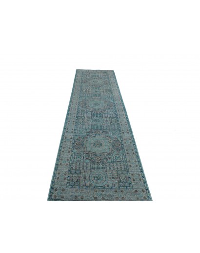 Tappeto Mamlouk Pakistan grigio azzurro 80x293