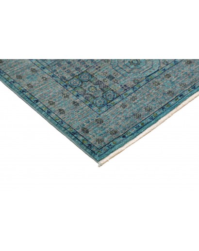Tappeto Mamlouk Pakistan grigio azzurro 80x293