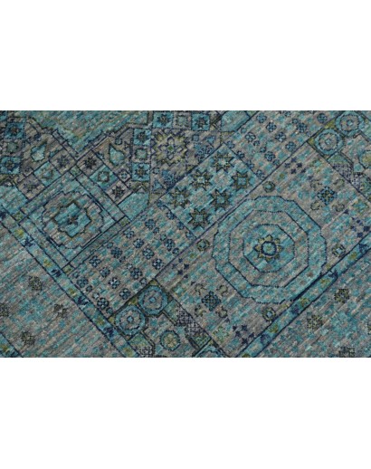 Tappeto Mamlouk Pakistan grigio azzurro 80x293