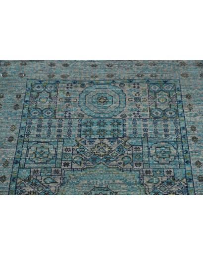 Tappeto Mamlouk Pakistan grigio azzurro 80x293
