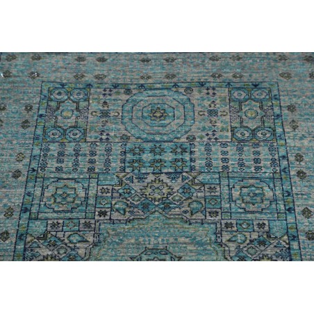 Tappeto Mamlouk Pakistan grigio azzurro 80x293