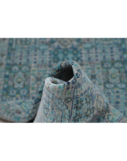 Tappeto Mamlouk Pakistan grigio azzurro 80x293