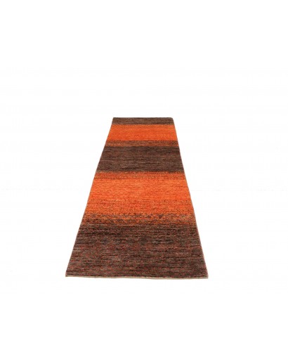 Tappeto Royal Gabbeh Pakistan marrone verde 79x247