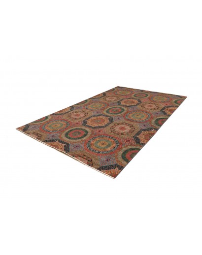Tappeto Mamlouk Pakistan azzurro bianco 203x305